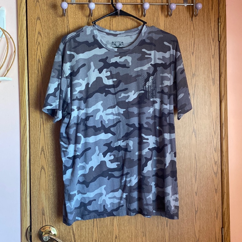 Gray Camo We the People T-Shirt